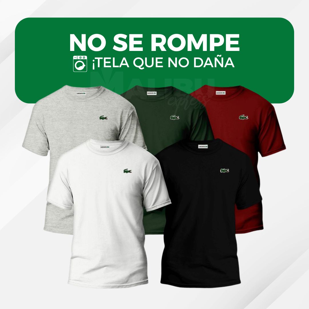 🚨 Promoción Exclusiva: 5 Camisetas Lacoste Premium + Reloj de Regalo — ¡Últimas Unidades! 🎁