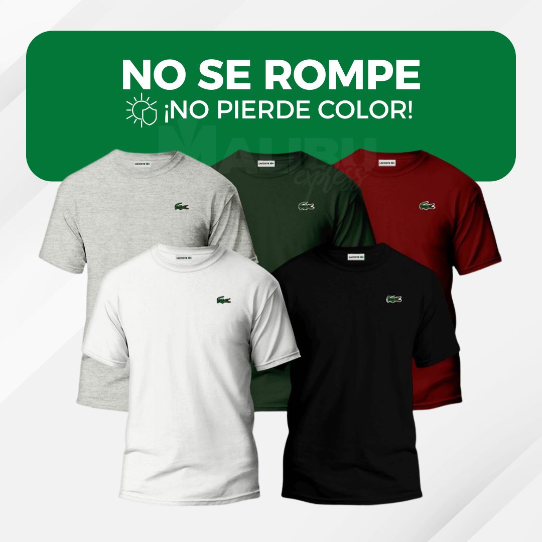 🚨 Promoción Exclusiva: 5 Camisetas Lacoste Premium + Reloj de Regalo — ¡Últimas Unidades! 🎁