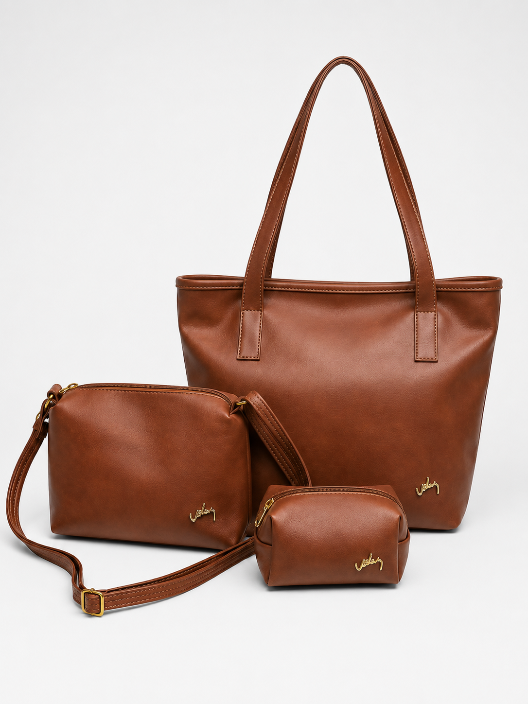 🔥Liquidacion Cuero Premium - BOLSO VLZ + Regalo 2 PIEZAS
