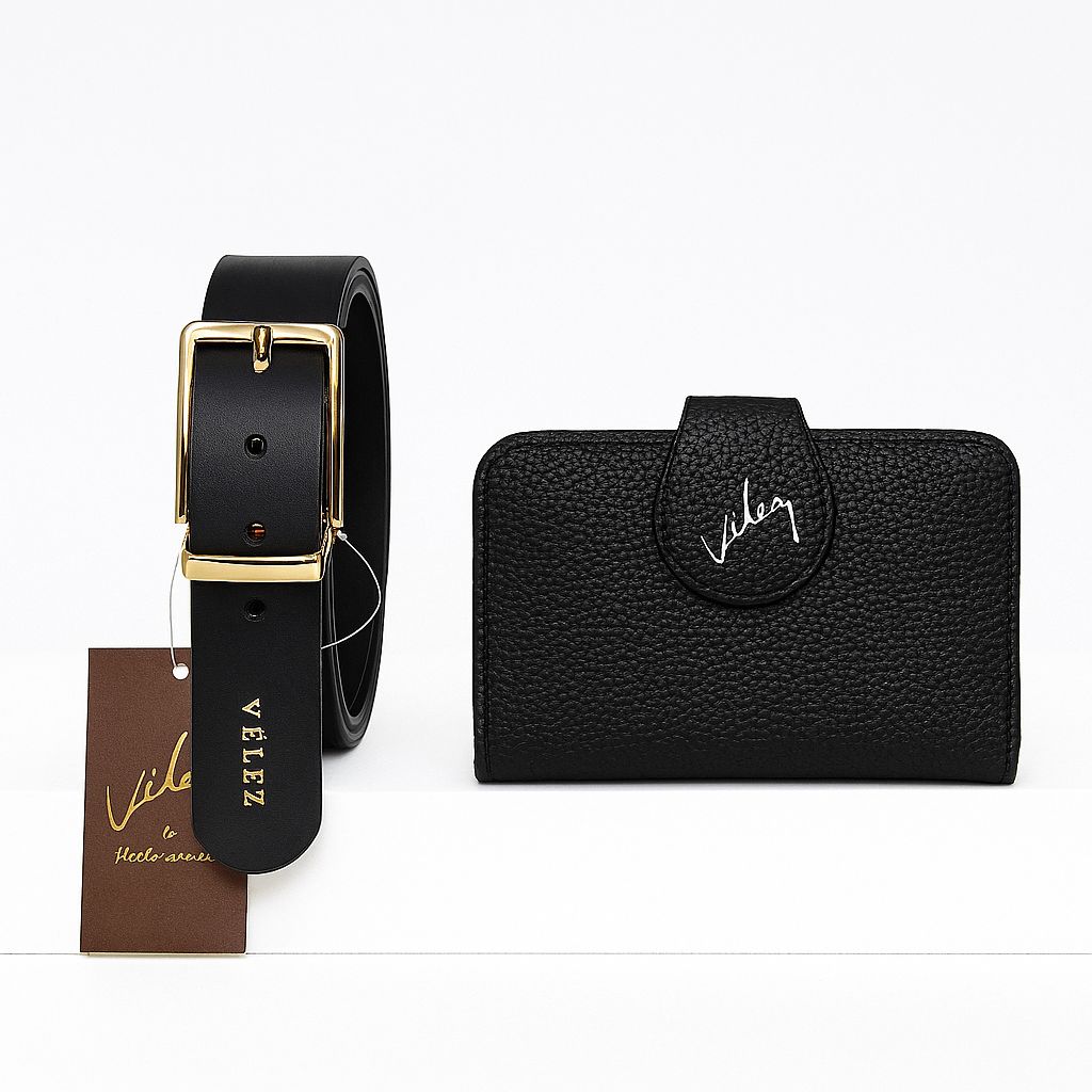 🔥 ¡Liquidación PRÉ-BLACKFRIDAY - DUO CORREA Y BILLETERA CUERO PREMIUM VÉLEZ