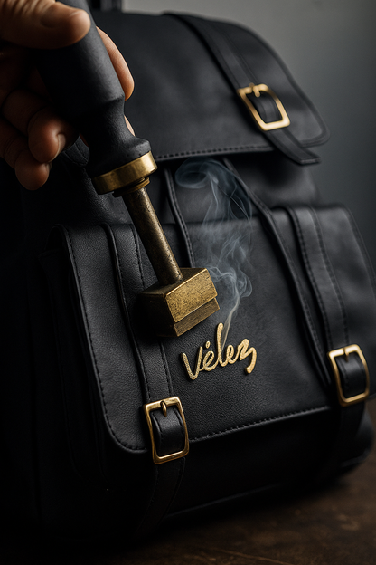MORRAL CUERO PREMIUM VÉLEZ + Gafas importadas de REGALO