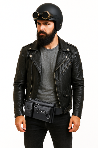 Bolso cruzado - MEN RIÑONERA™  - CUERO Premium Imperial