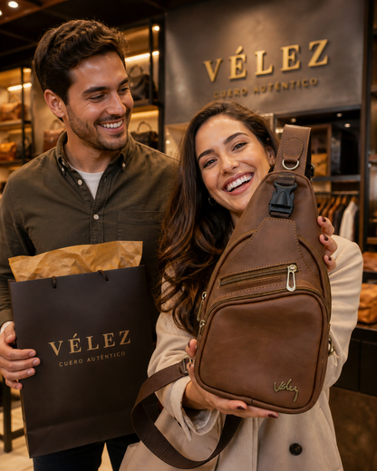 🔥 ¡Liquidación Vélez! - BOLSO CUERO PREMIUM VÉLEZ