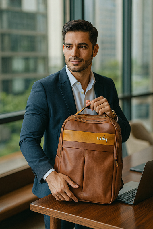 🔥 ¡Liquidación de inventario! - MORRAL CUERO PREMIUM VÉLEZ