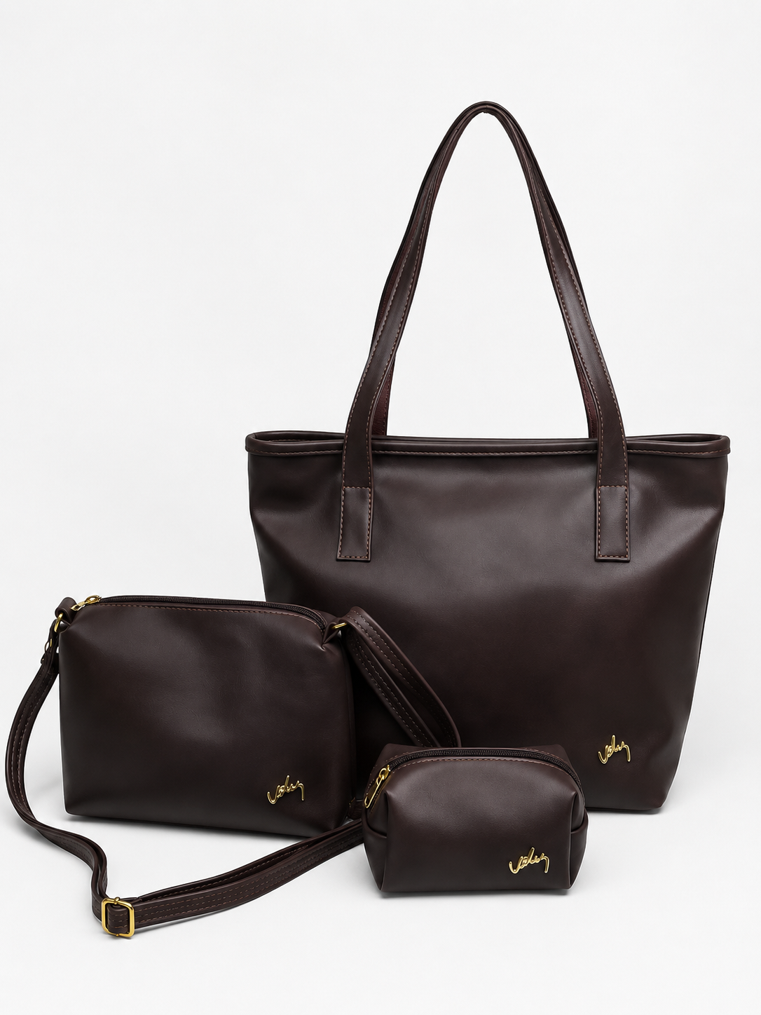 🔥Liquidacion Cuero Premium - BOLSO VLZ + Regalo 2 PIEZAS