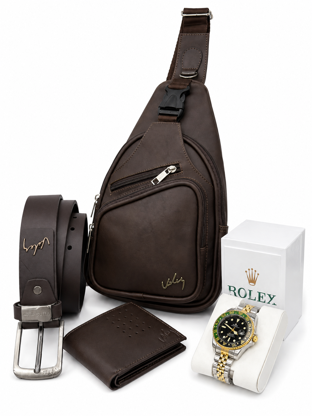 🔥Durabilidad 10 años - KIT LUXURY VÉLEZ CUERO PREMIUM + Regalo RELOJ