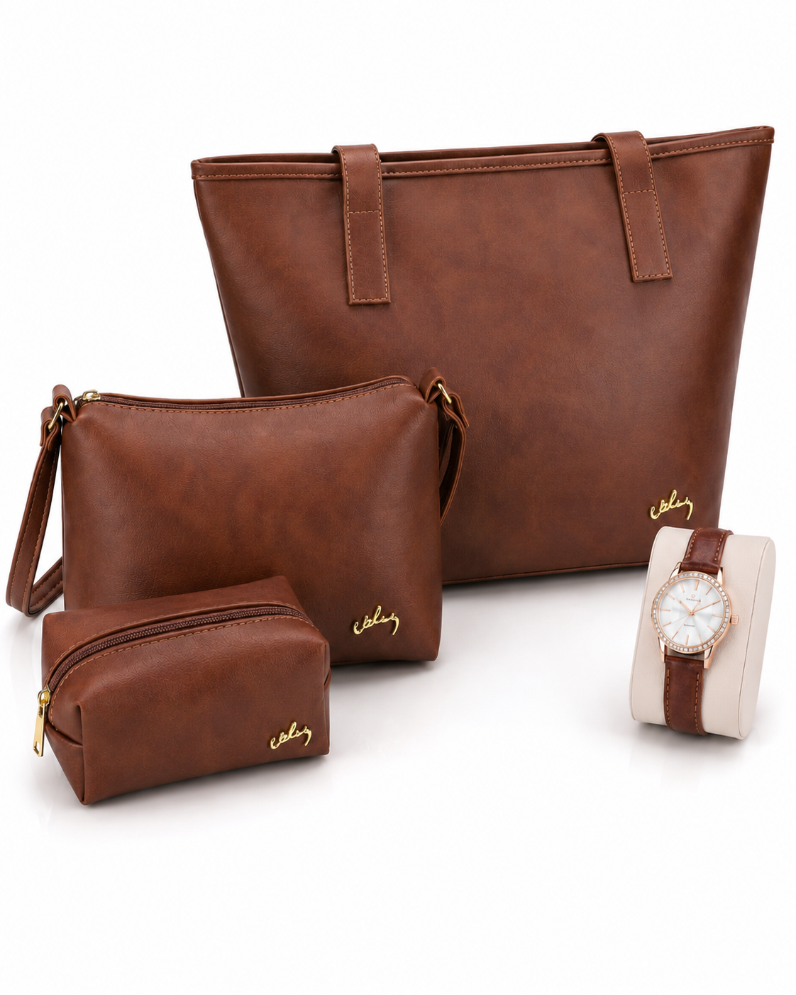 🔥Durabilidad 10 años - KIT AURA VÉLEZ CUERO PREMIUM + Regalo RELOJ