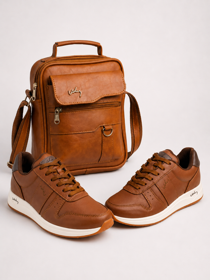 🔥 ¡Liquidación de Stock! - BOLSO VLZ + ZAPATOS - CUERO LEGÍTIMO IMPERIUM™