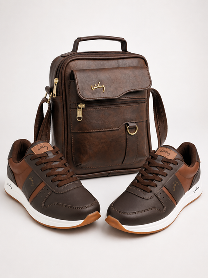🔥 ¡Liquidación de Stock! - BOLSO VLZ + ZAPATOS - CUERO LEGÍTIMO IMPERIUM™
