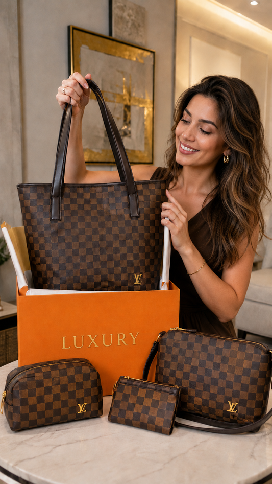 🔥Cuero Premium y Luxo - BOLSO luxury LV + Regalo 3 PIEZAS