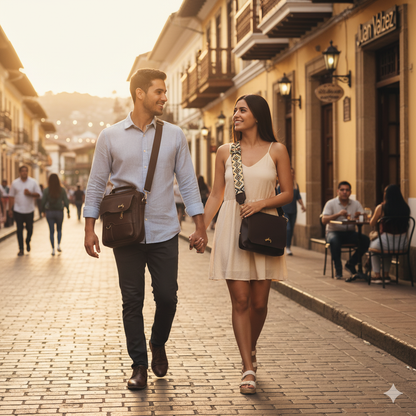 💞 Set Él y Ella Vélez – BOLSOS EXCLUSIVOS CUERO PREMIUM