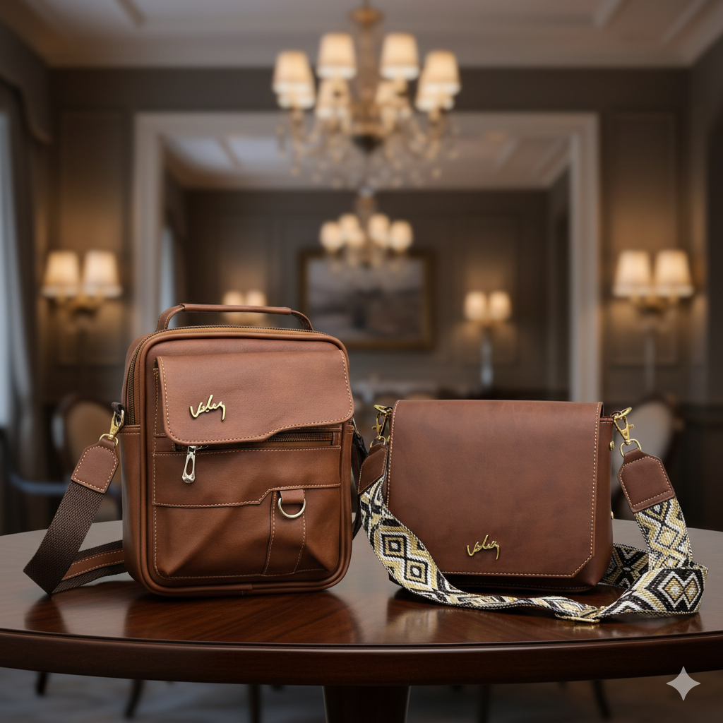 💞 Set Él y Ella Vélez – BOLSOS EXCLUSIVOS CUERO PREMIUM