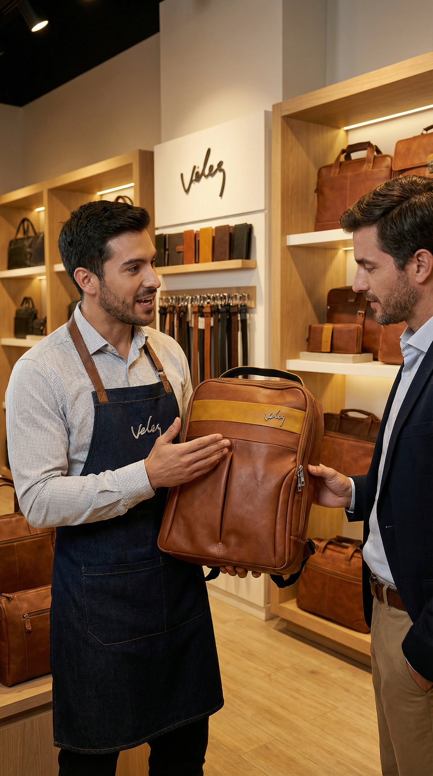 🔥 ¡Liquidación de inventario! - MORRAL CUERO PREMIUM VÉLEZ