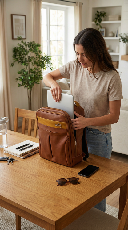 🔥 ¡Liquidación de inventario! - MORRAL CUERO PREMIUM VÉLEZ