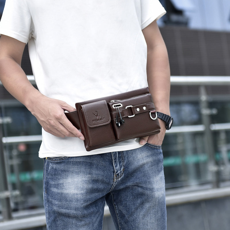 Bolso cruzado - MEN RIÑONERA™  - CUERO Premium Imperial