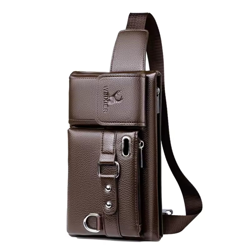 Bolso cruzado - MEN RIÑONERA™  - CUERO Premium Imperial