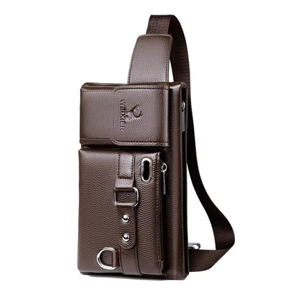 Bolso cruzado - MEN RIÑONERA™  - CUERO Premium Imperial