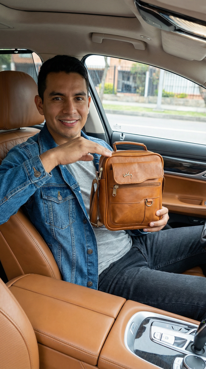 🔥 ¡Liquidación Vélez! - BOLSO CUERO PREMIUM VÉLEZ - Solo Hoy 😍