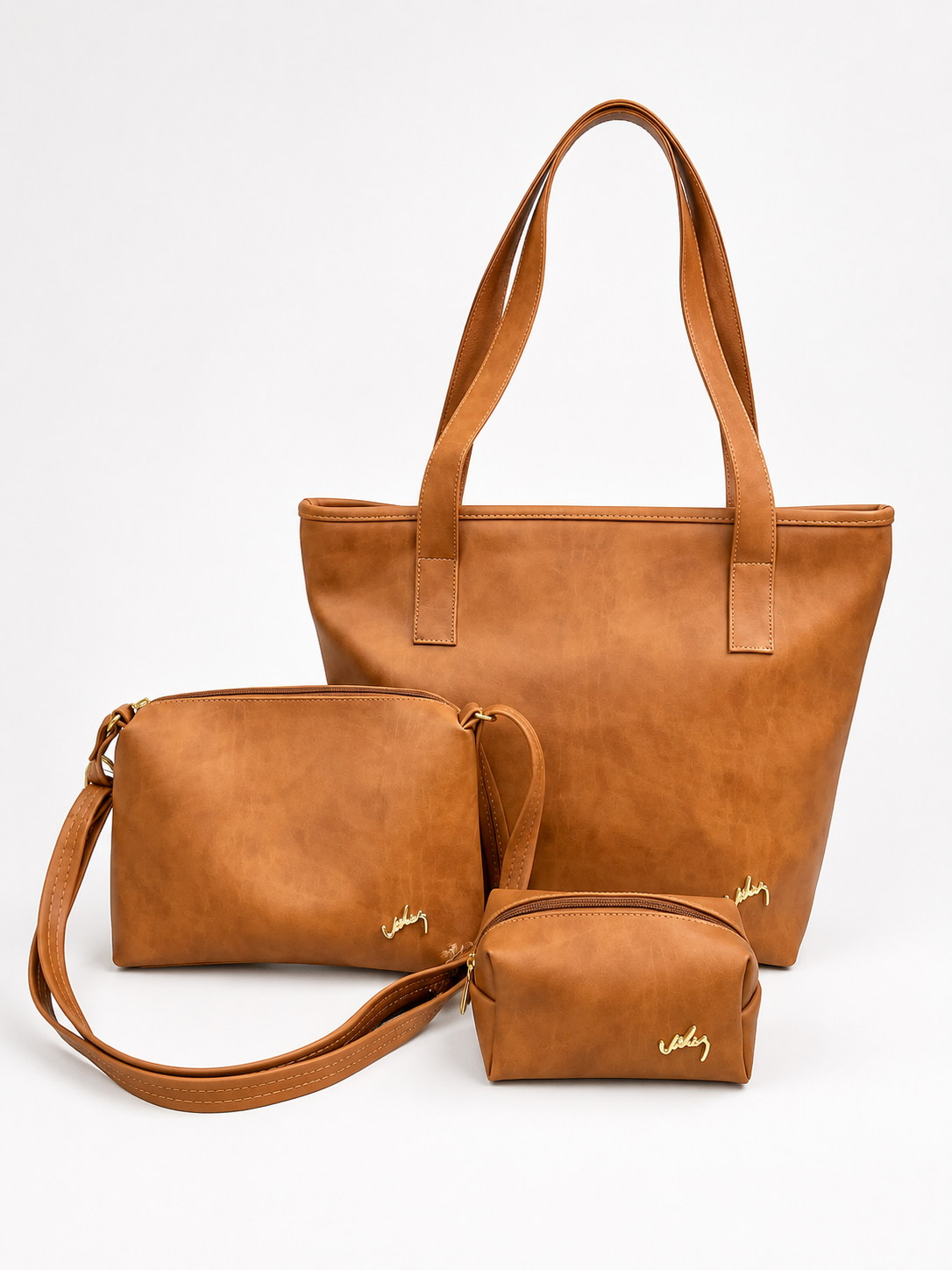🔥Liquidacion Cuero Premium - BOLSO VLZ + Regalo 2 PIEZAS