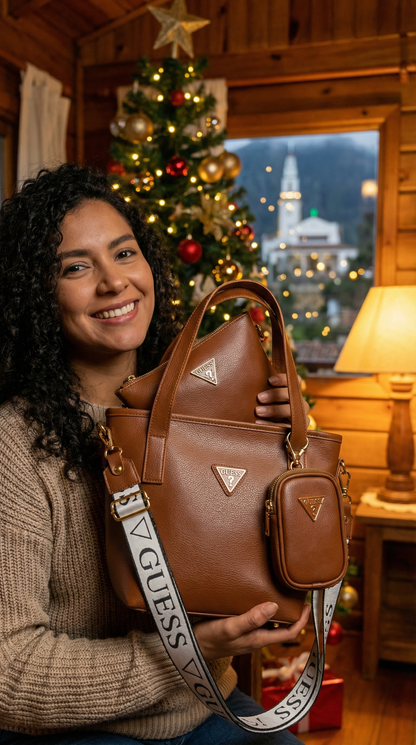 Más Vendida en Colombia🔥 – BOLSA GUESS CUERO  + 2 Regalos 🎁