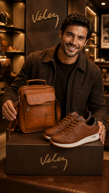 🔥 ¡Liquidación de Stock! - BOLSO VLZ + ZAPATOS - CUERO LEGÍTIMO IMPERIUM™