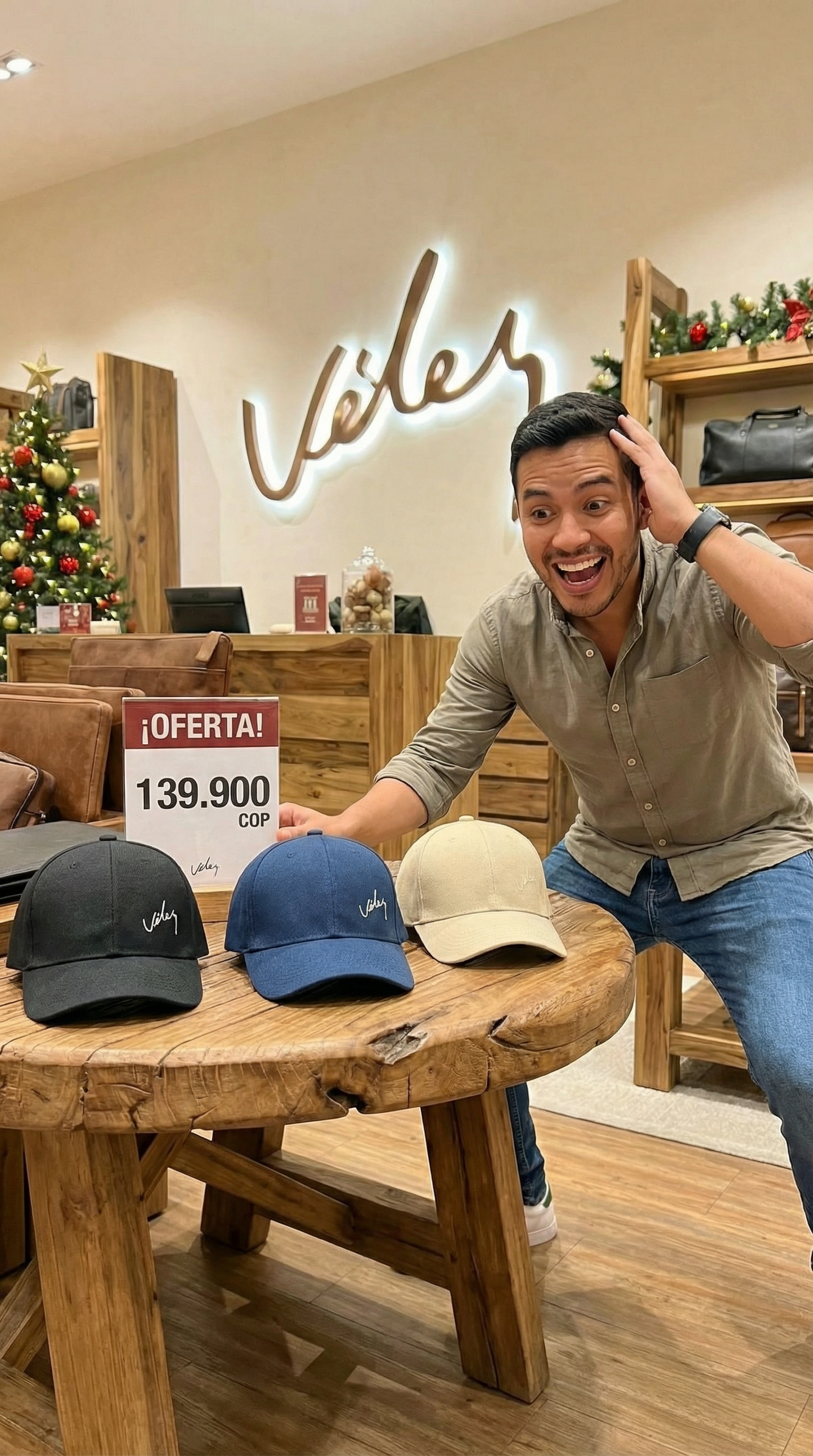 🎄La Más Vendida en Colombia🔥 – GORRAS BORDADO VÉLEZ + ¡Lleva 3 y Paga Solo 2! 🎁