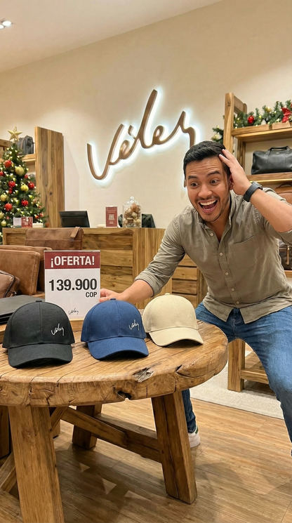 🎄La Más Vendida en Colombia🔥 – GORRAS BORDADO VÉLEZ + ¡Lleva 3 y Paga Solo 2! 🎁